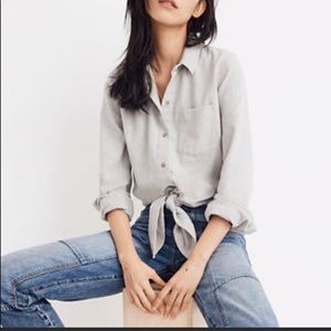 Madewell Grey Flannel Shirt